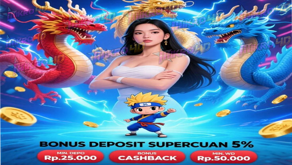 BONUS DEPOSIT SUPERCUAN 5% PLATFORM TERBAIK 2025